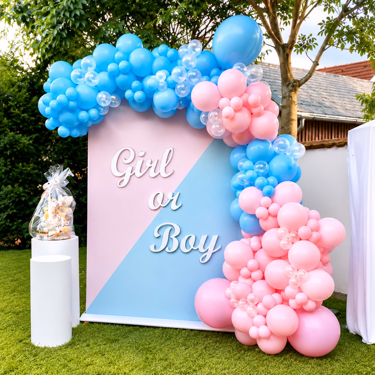 Baby shower a gender reveal výzdoba